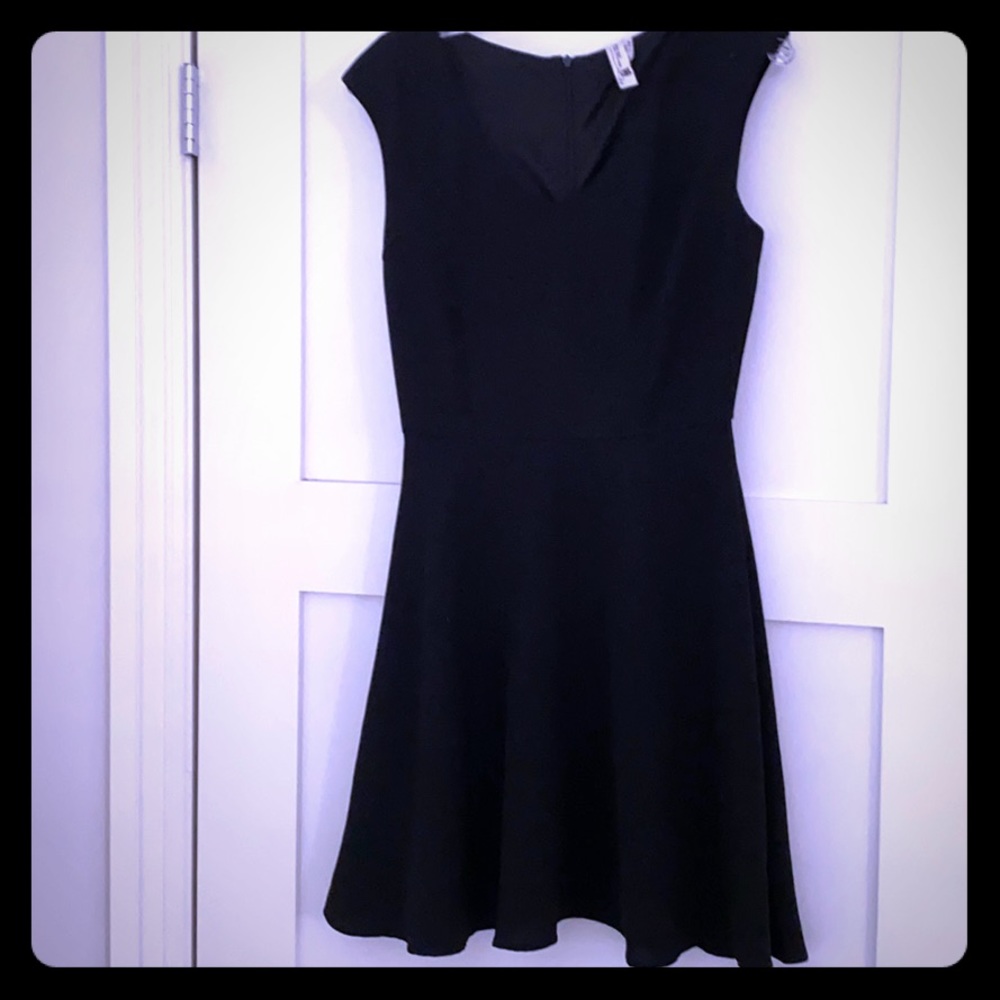Black a line dress